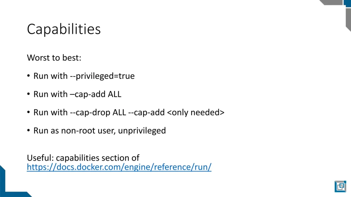 Docker安全：seccomp与capabilities限制