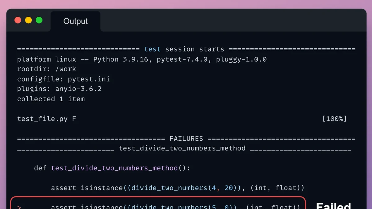 Python异常断言：pytest.raises上下文检查